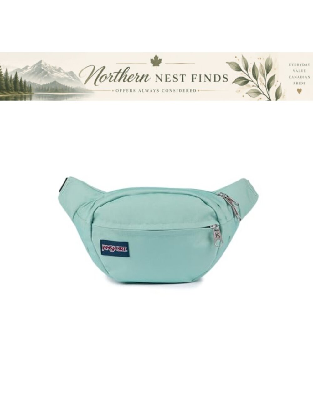 Fanny Pack Crossbody Bag Waist Bag Polyester Adjustable Belt Zippered Pockets